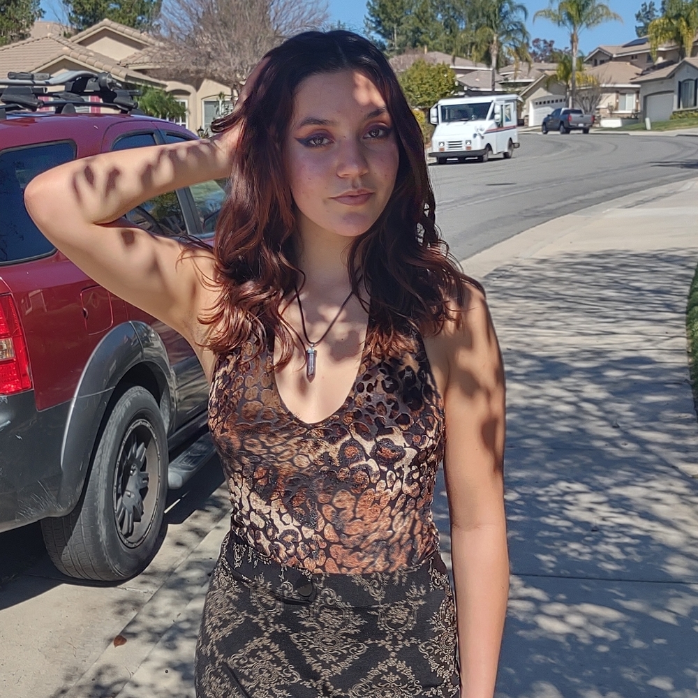 Cheetah Print Bodysuit